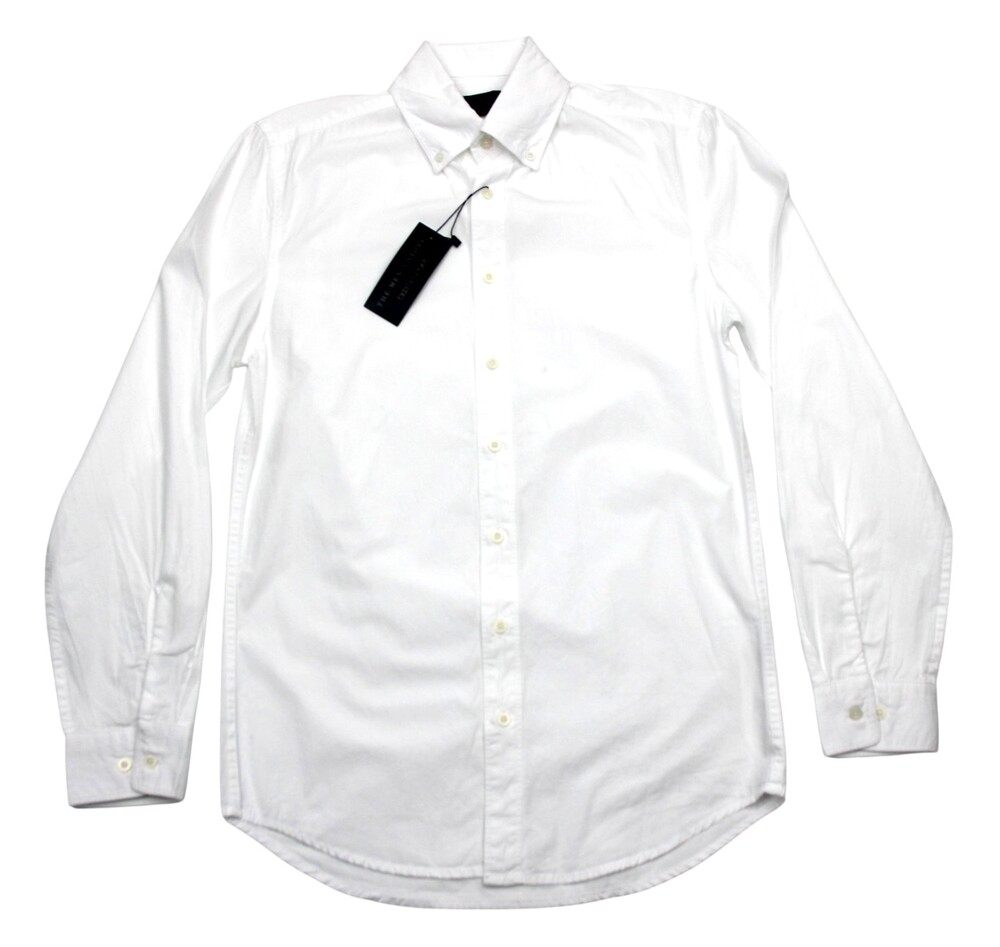 The Men's Store Bloomingdale's Shirt Mens Small White Cotton Long Sleeve